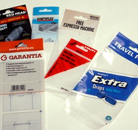 Produktpalette Plug in Pack Beutel umweltverträgliche  Alternativ zu Blister Verpackungen
